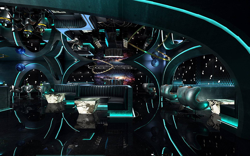 人气爆棚的网红网咖装修效果图