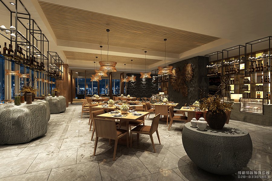 高档酒店自助餐台设计图片