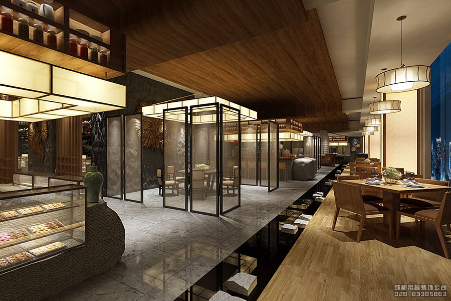 最新酒店自助餐台装修图片