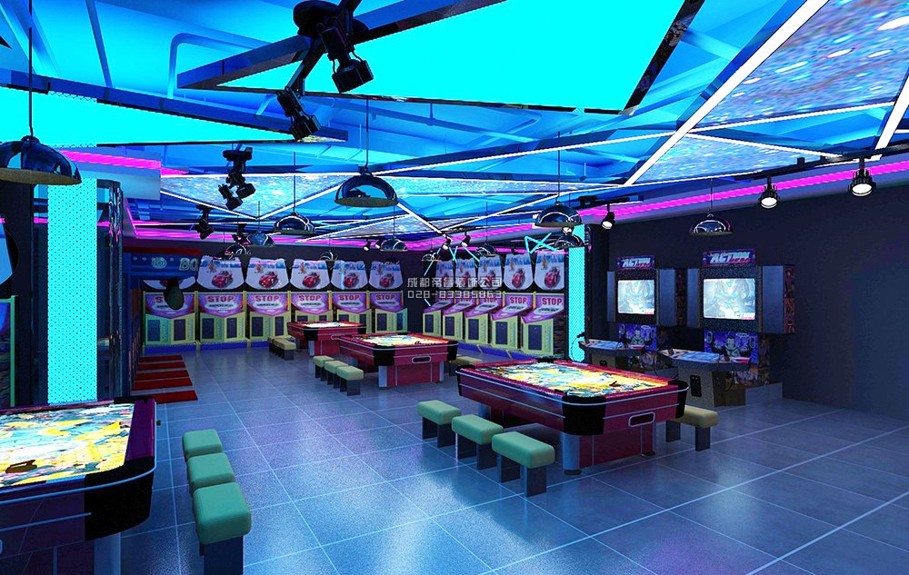 成都电玩城装修设计效果图