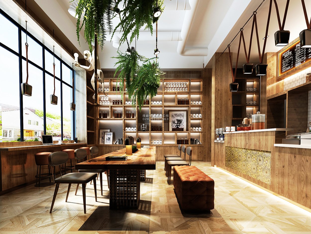 咖啡厅地面装修效果图