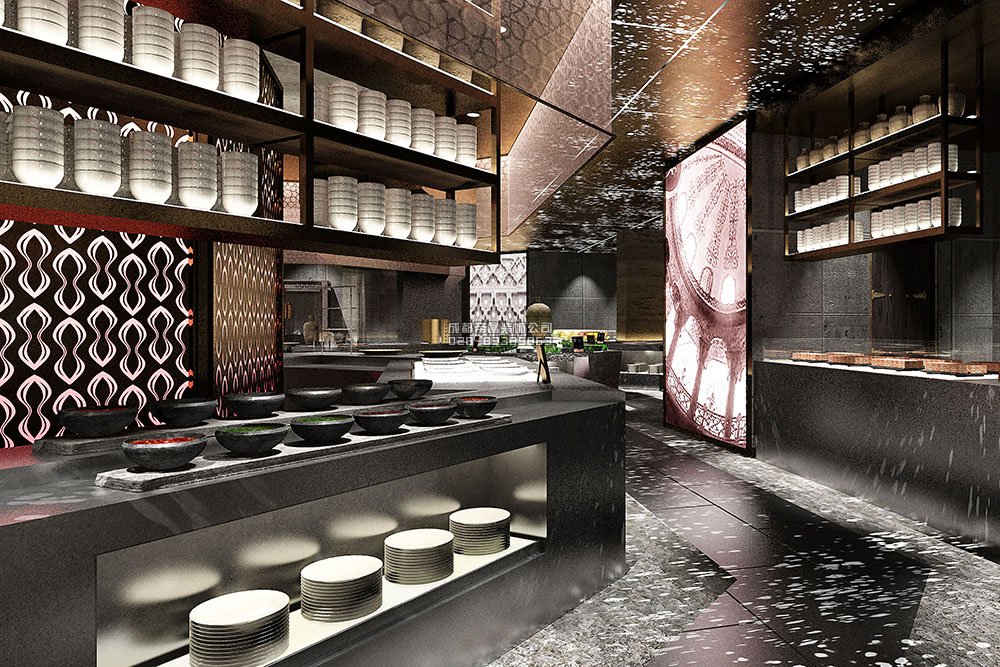 1000平创意火锅店装修概念设计