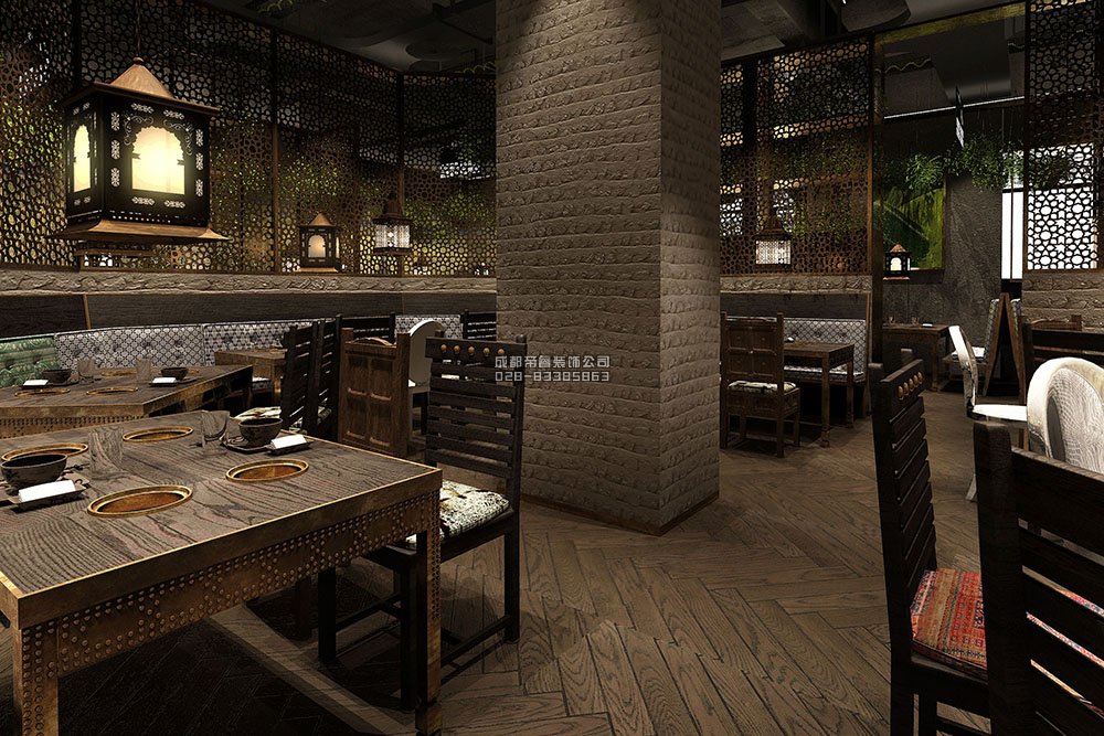 1000平创意火锅店装修概念设计