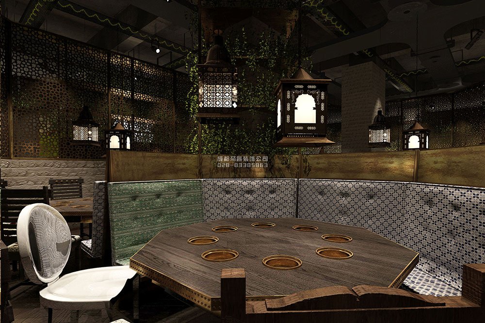 1000平创意火锅店装修概念设计