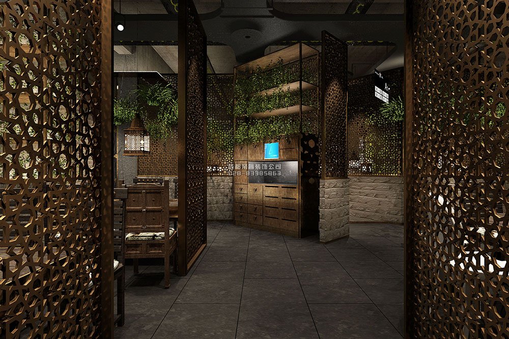 1000平创意火锅店装修概念设计