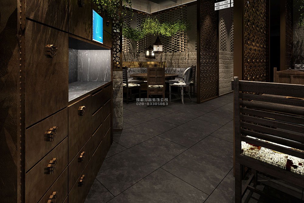 1000平创意火锅店装修概念设计