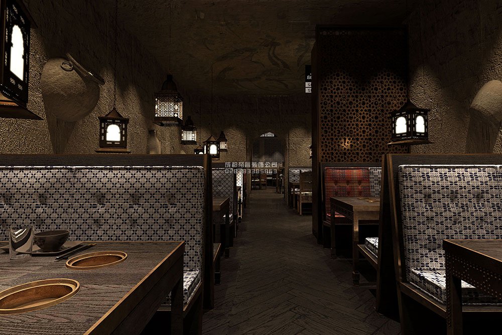 1000平创意火锅店装修概念设计