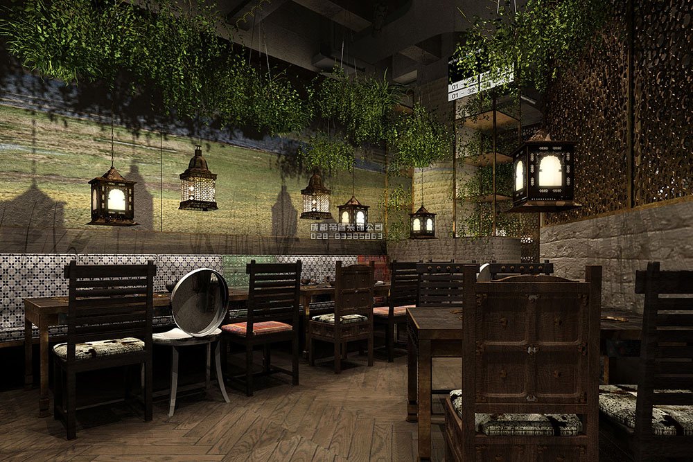 1000平创意火锅店装修概念设计