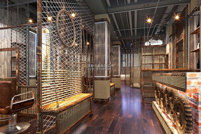 潮流与时尚并存的美发店装修