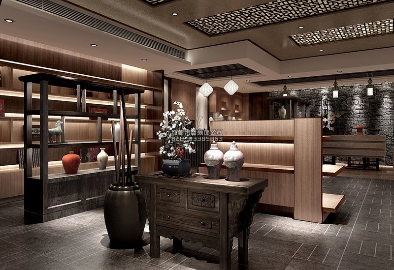 新式茶叶店装修效果图