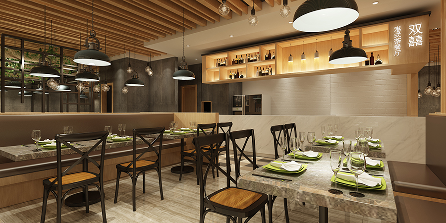 港式茶餐厅装修效果