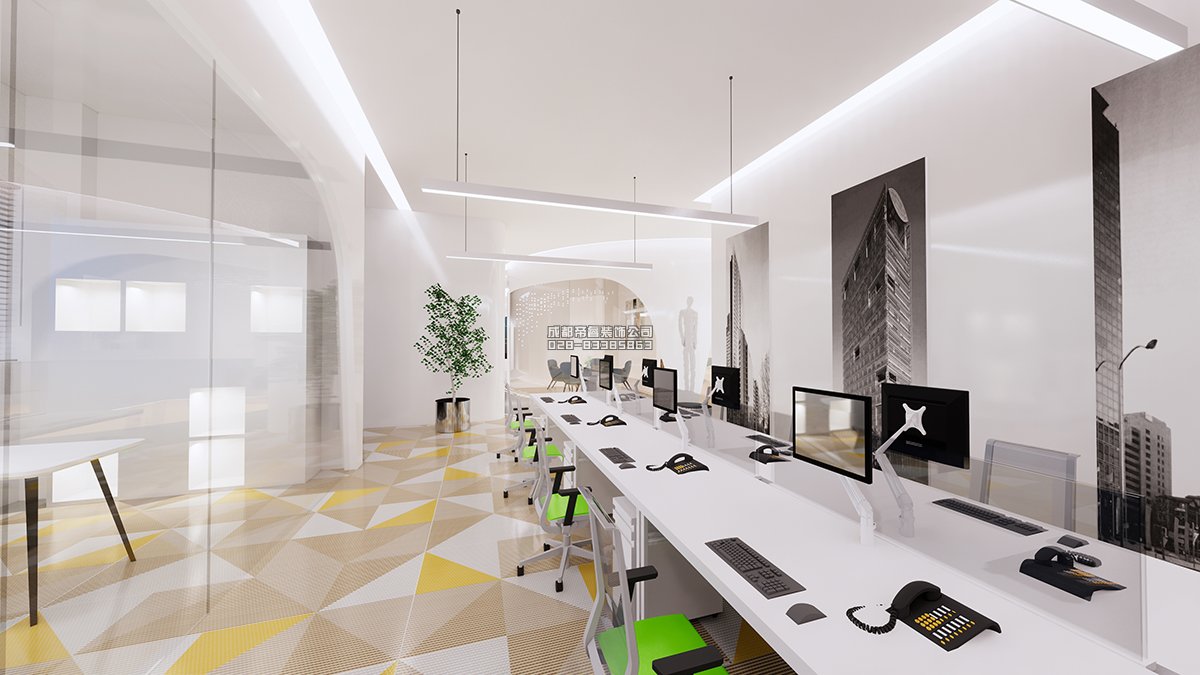 科技公司成都办公室装修效果图