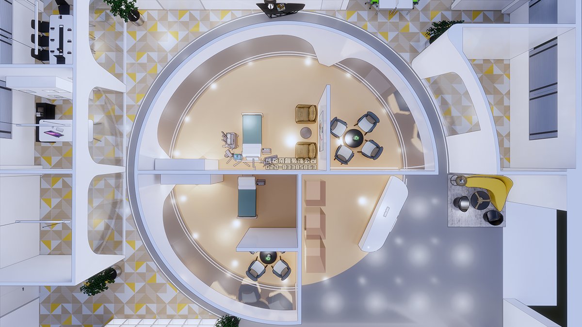 科技公司成都办公室装修效果图