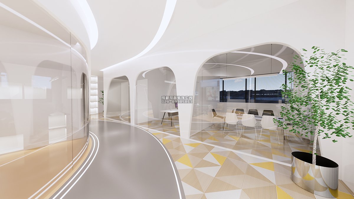 科技公司成都办公室装修效果图