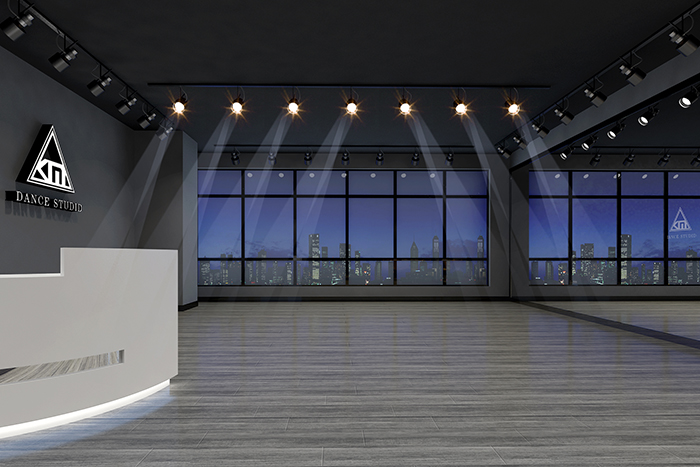 现代风格街舞舞蹈室装修效果图