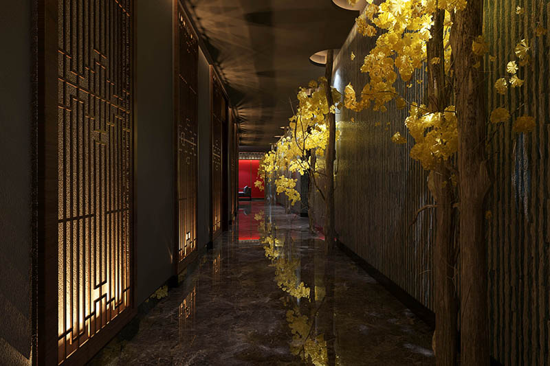 推拿店走廊装修效果图