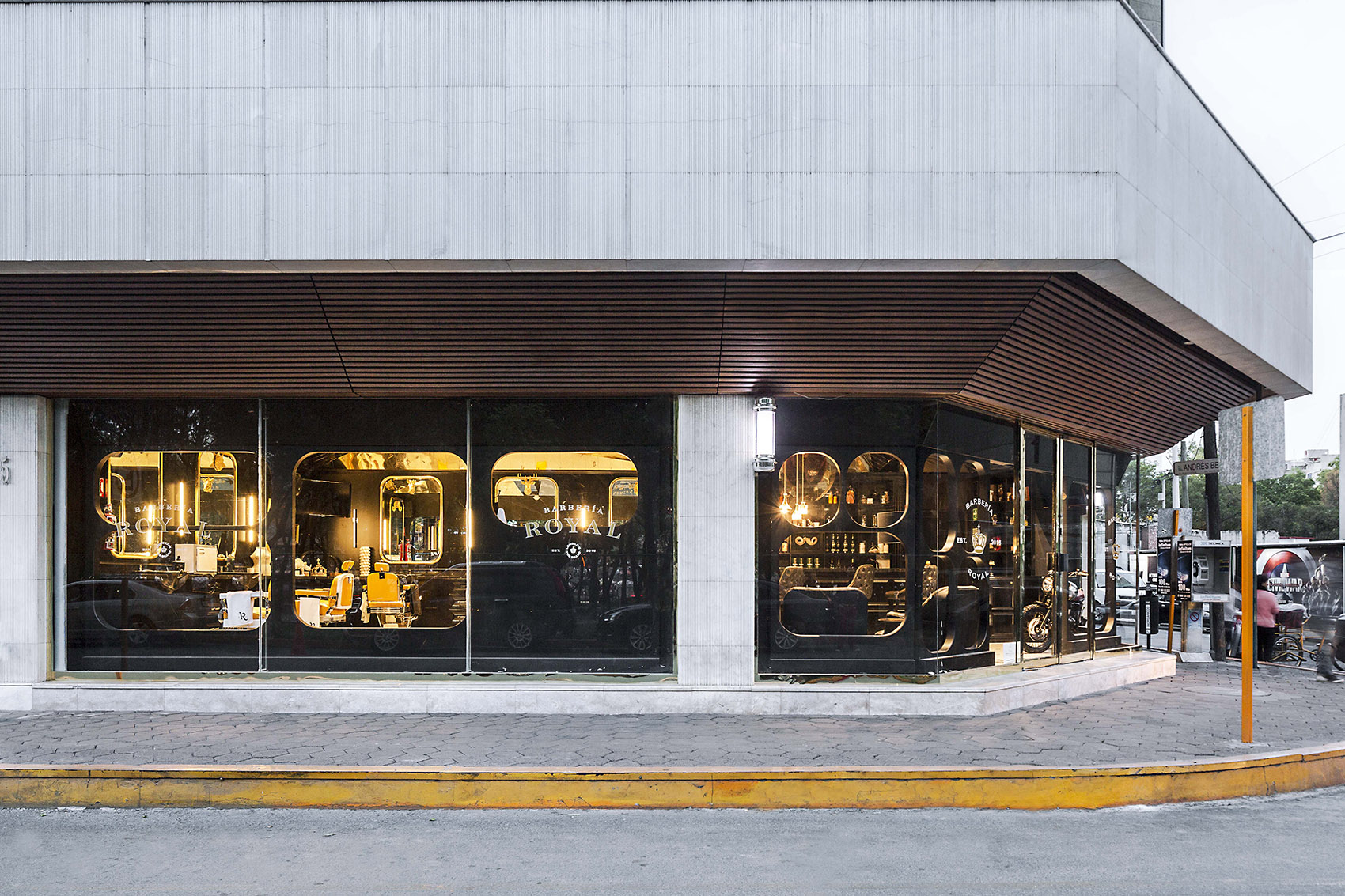 高档理发店装修效果图