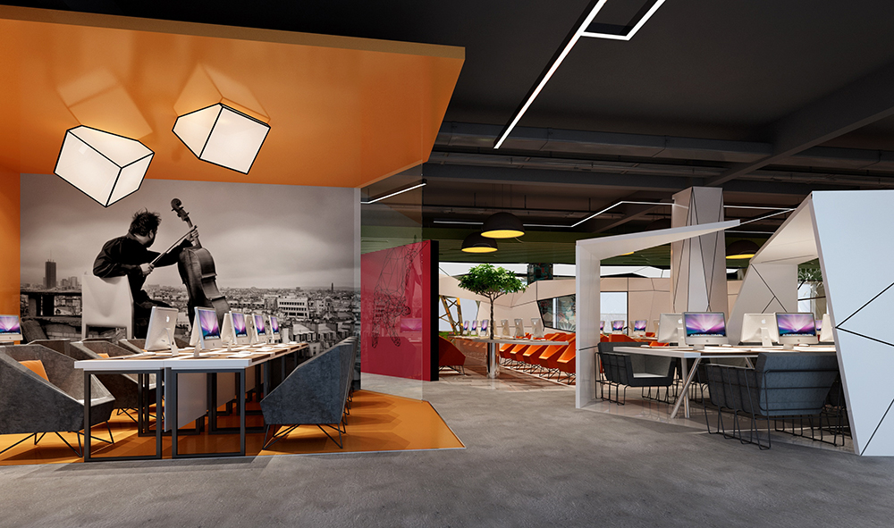 网咖、网吧装修效果图