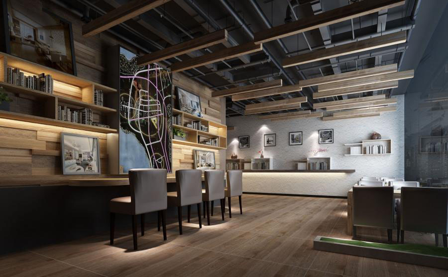 小型的书吧装修效果图