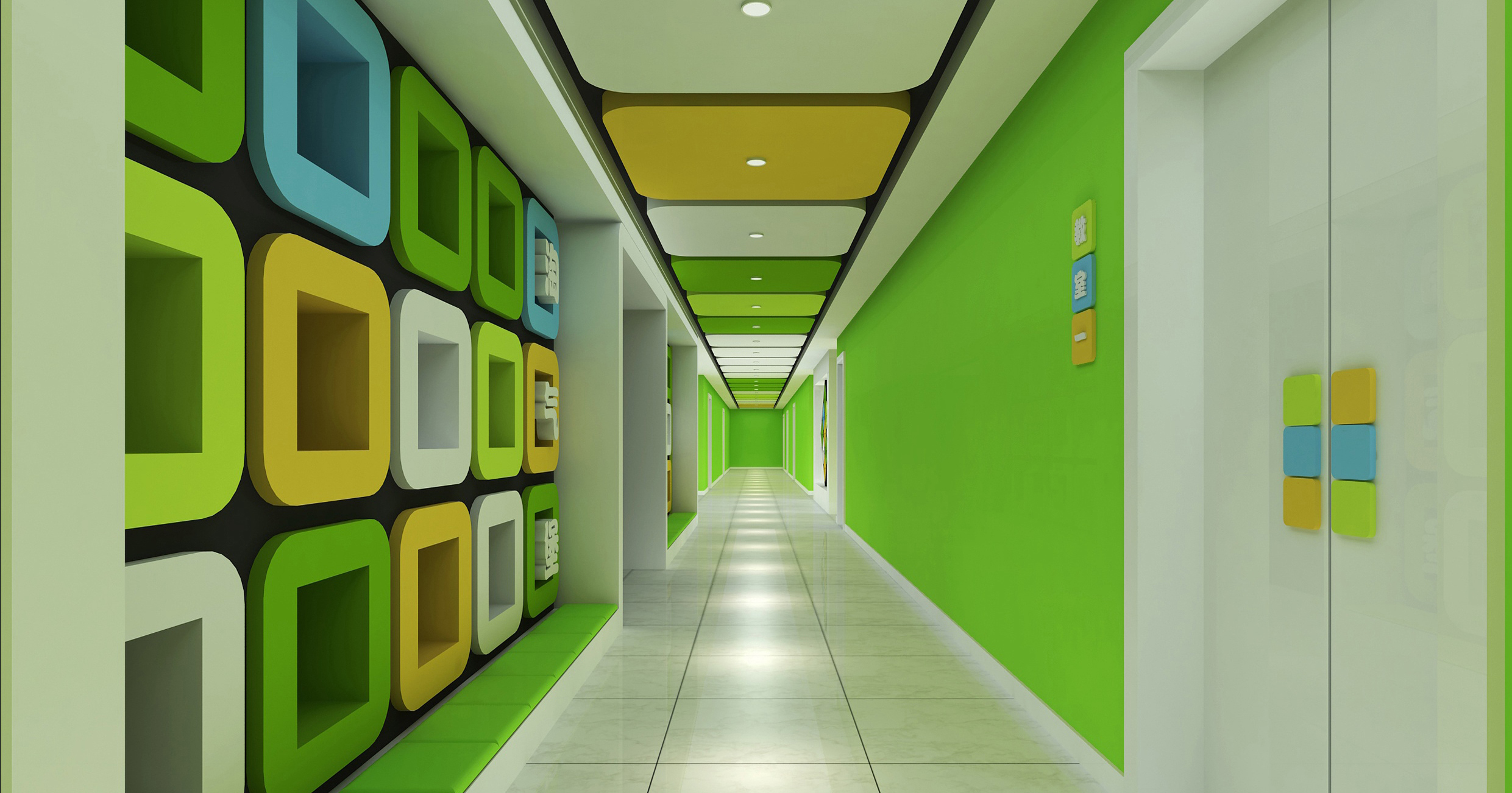 「早教机构装修效果图」早教中心装修设计效果图