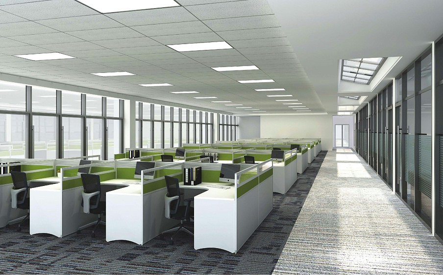 办公室装修卡位布置图片