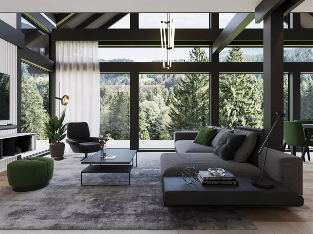 别墅客厅装修实景照片图