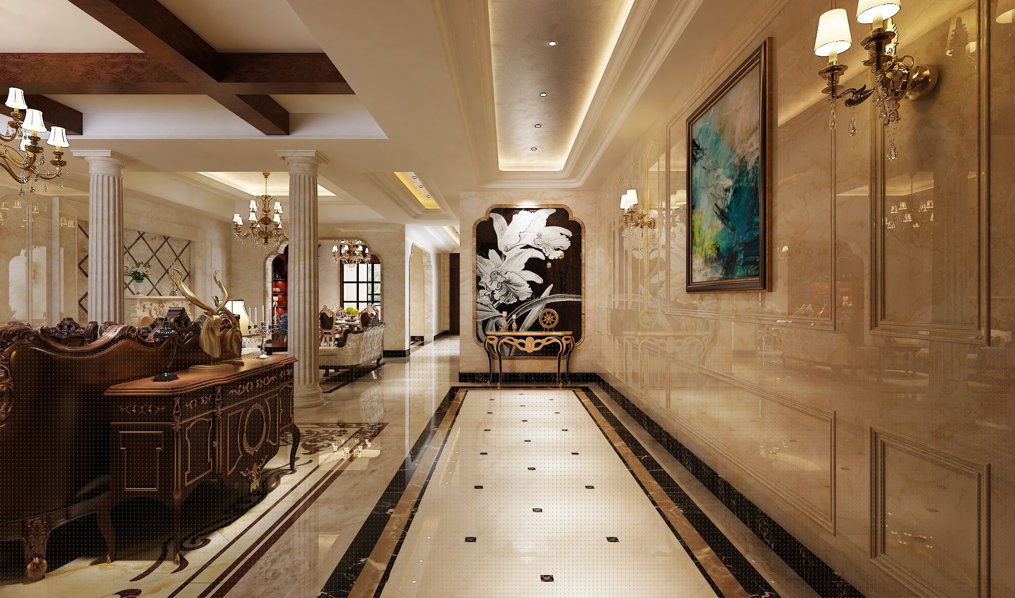 欧式简欧风别墅装修设计效果图