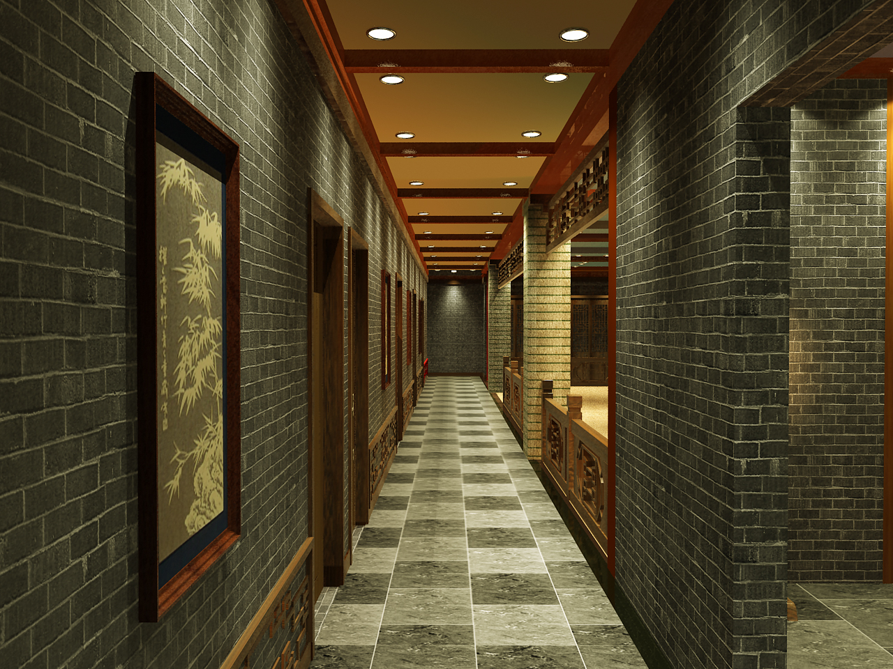 528平中式餐饮空间装修设计效果图