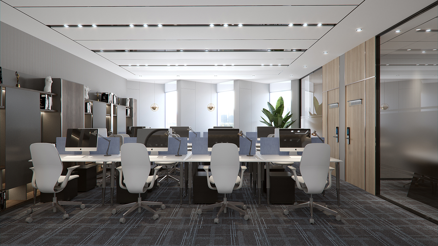 信息科技公司办公室装修设计图片