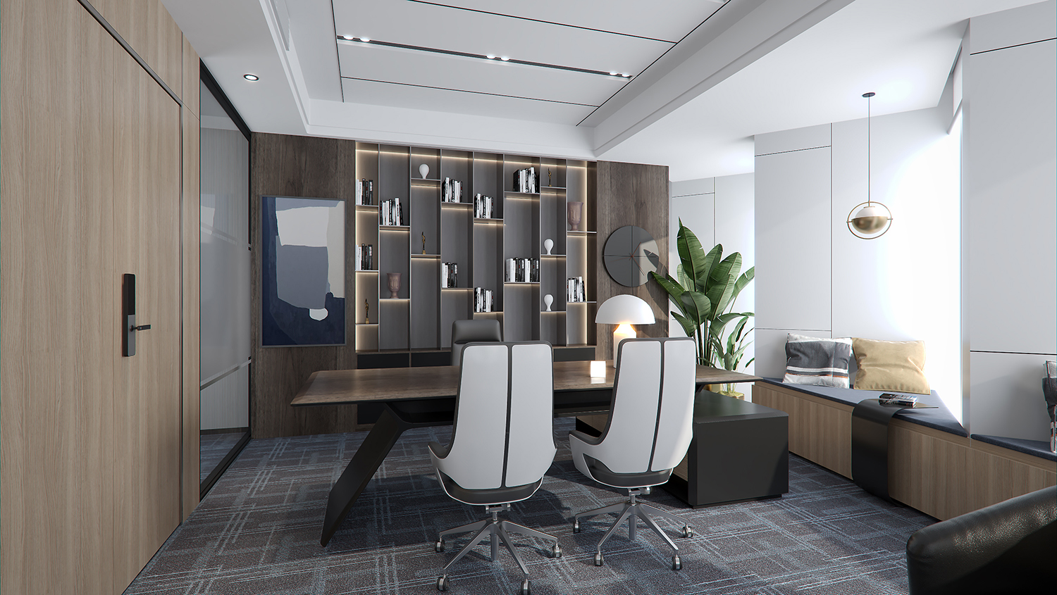 信息科技公司办公室装修设计图片