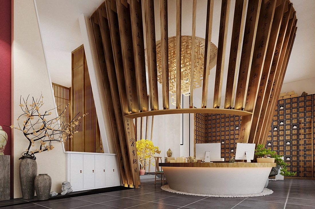 中医诊所装修设计效果图