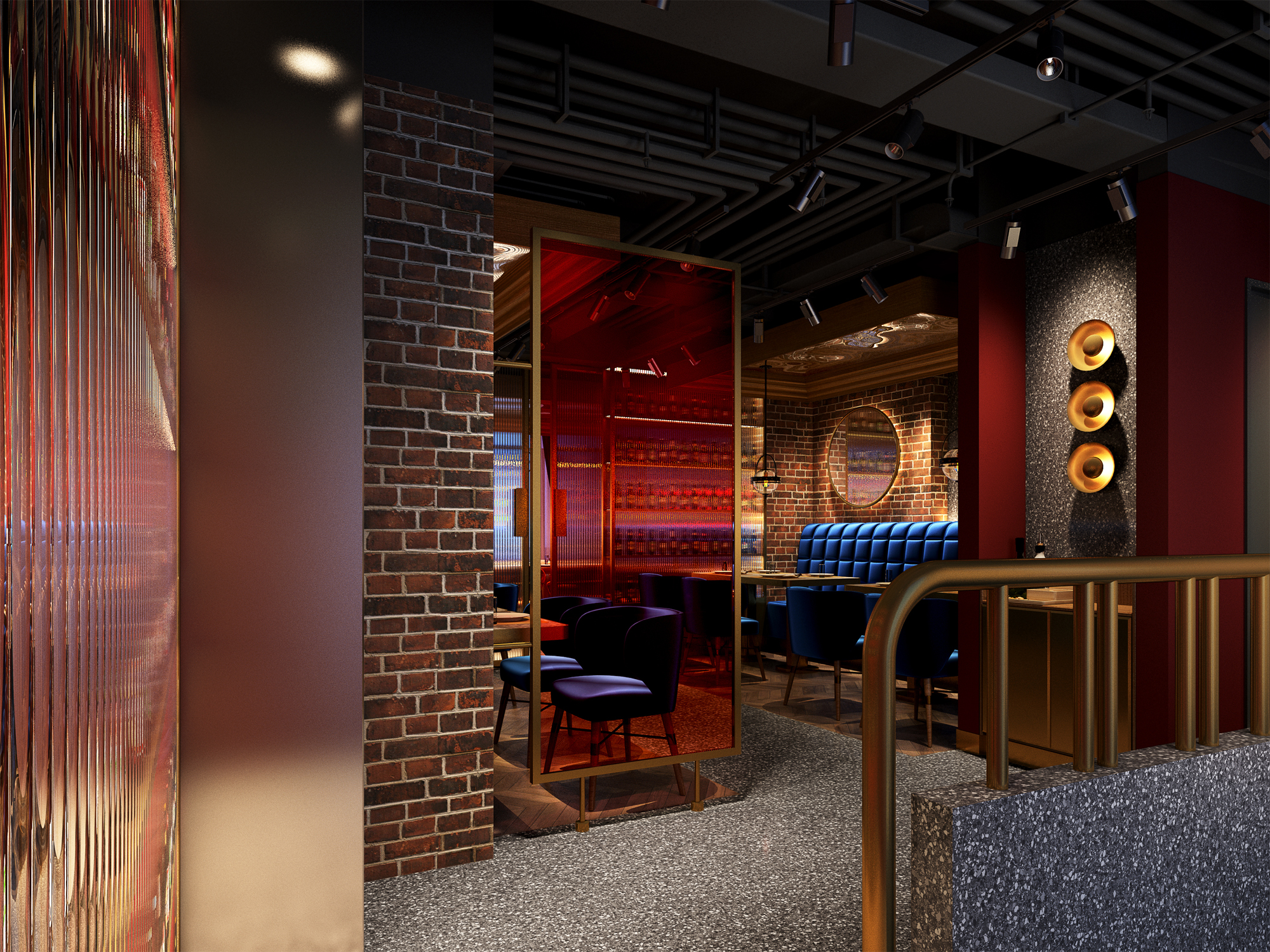 音乐餐吧装修设计效果图