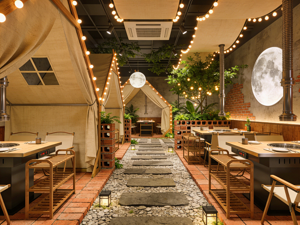 轻露营/韩式街头风烤肉店